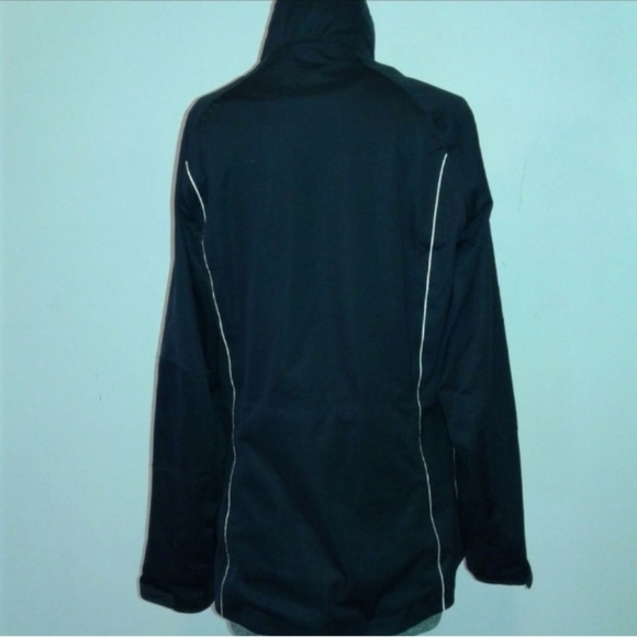 Nike Golf Storm Fit Full Zip Jacket womens Sz M 8-10 windbreaker Black white - Picture 6 of 9